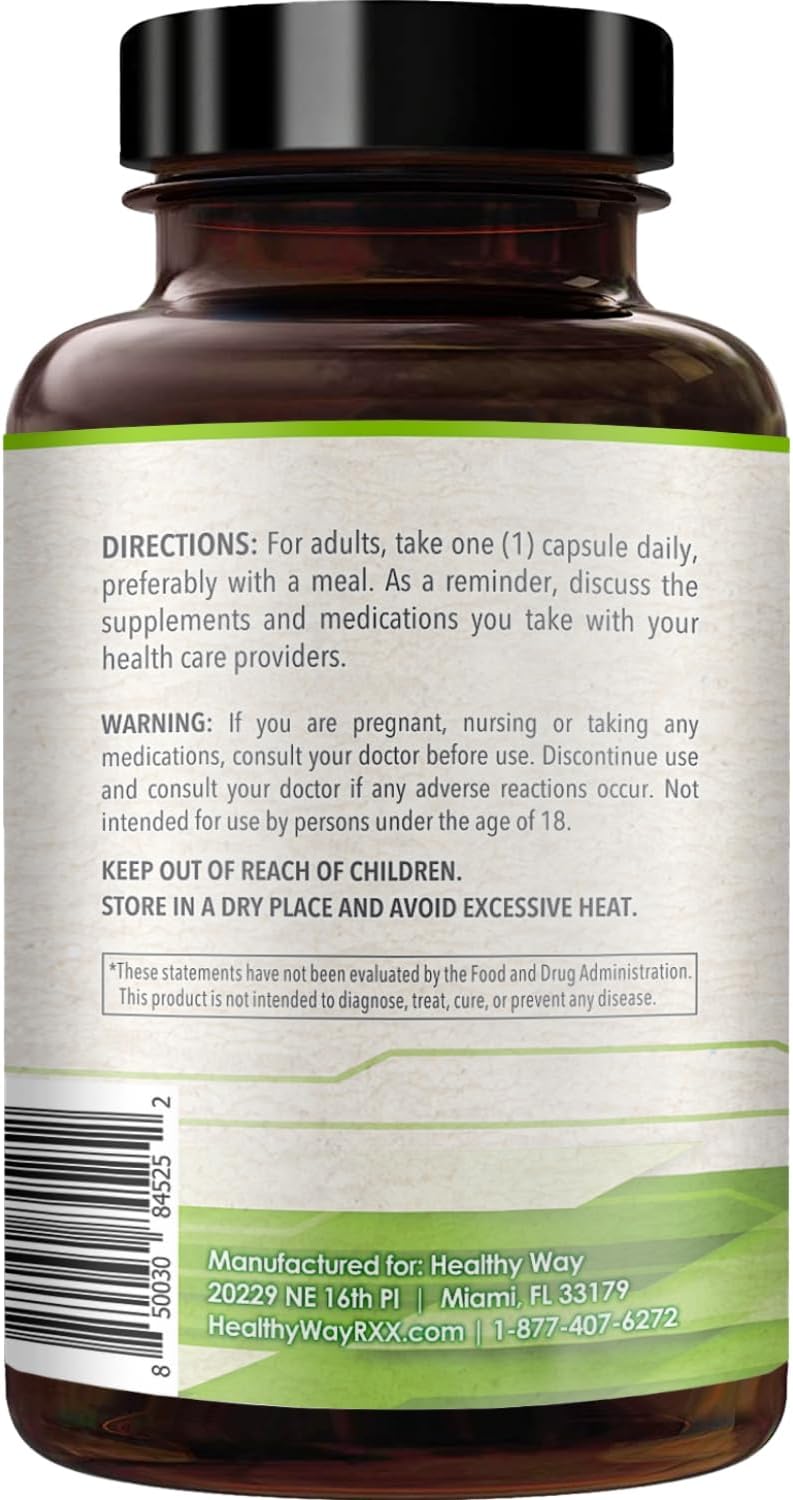 Healthy Way 500mg SAM-e Supplement – High Strength S-Adenosyl-L-Methionine for Joint, Brain, Liver, and Mood Support (90 Capsules) - görsel 7