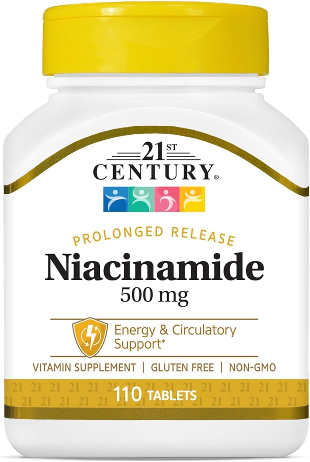 21st Century Niacinamide 500 mg Tablets, Prolonged Release - 110 ct, Pack of 2 - görsel 1