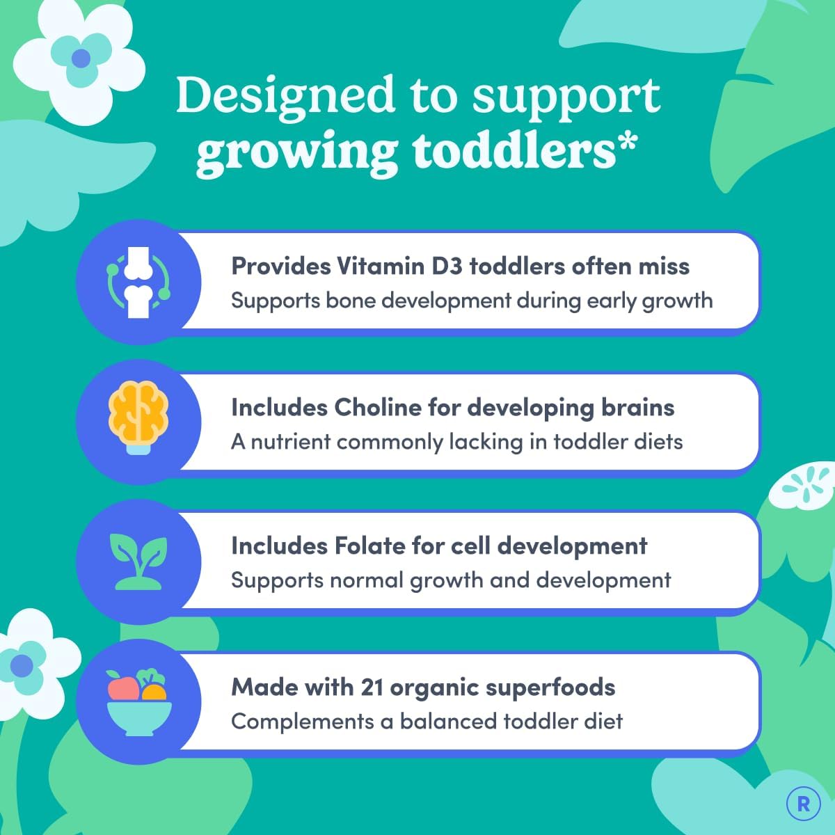 Toddler Multivitamin Gummies for Ages 2 & 3 – 60 Count - görsel 4