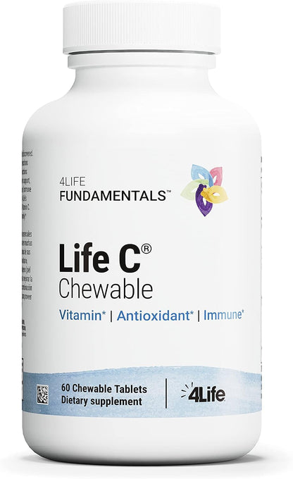 4Life Life C Chewable Vitamin C – Immune & Collagen Support, 60 Tablets