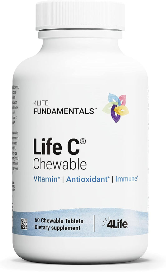 4Life Life C Chewable Vitamin C – Immune & Collagen Support, 60 Tablets – Image 1