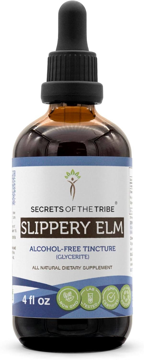 Secrets of the Tribe Slippery Elm Alcohol-Free Liquid Extract, 120 ml - görsel 1