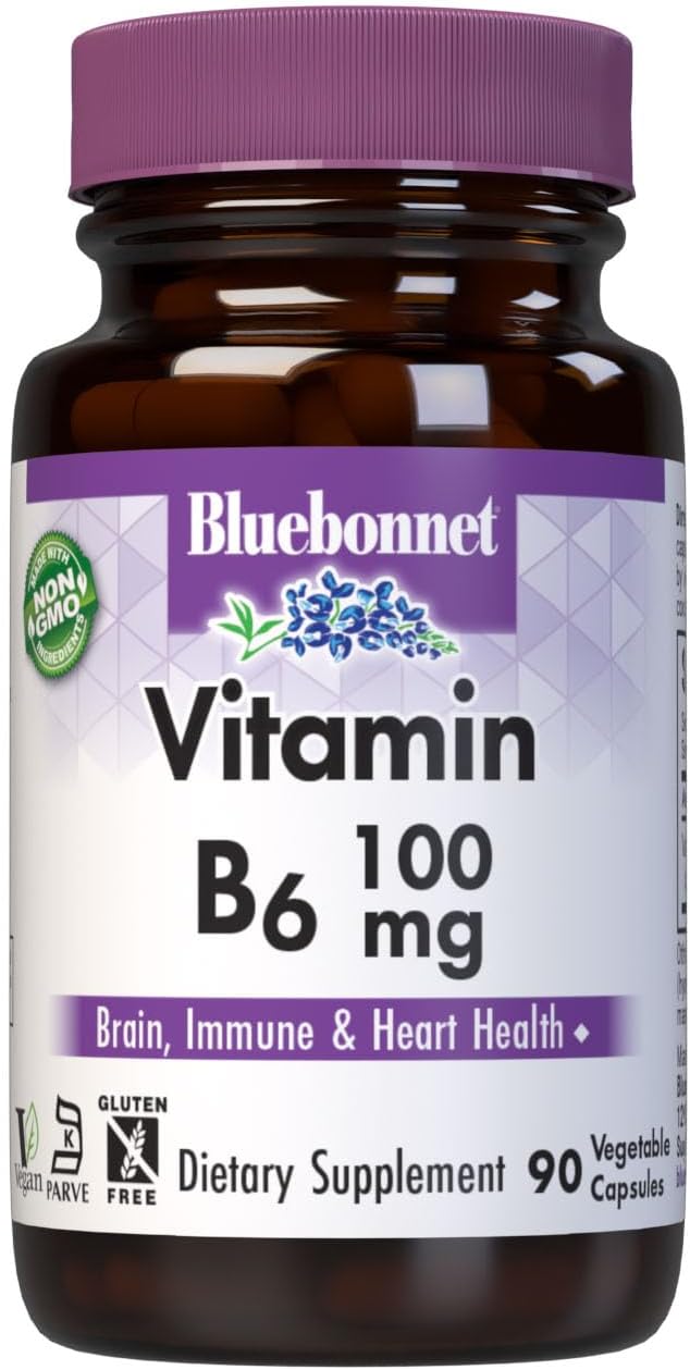 BlueBonnet Vitamin B6 100 mg – Energy, Nervous System & Immune Support - görsel 1