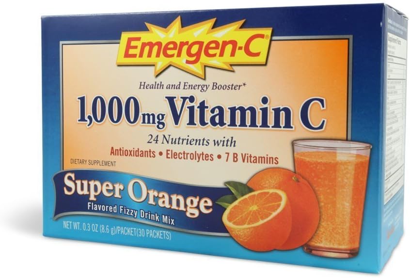 Emergen-C Super Orange Vitamin C – 30 Sachets (Pack of 4) - görsel 1