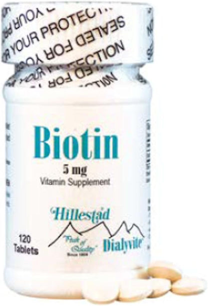 Dialyvite Biotin 5 mg Vitamin Supplement - 120 Tablets