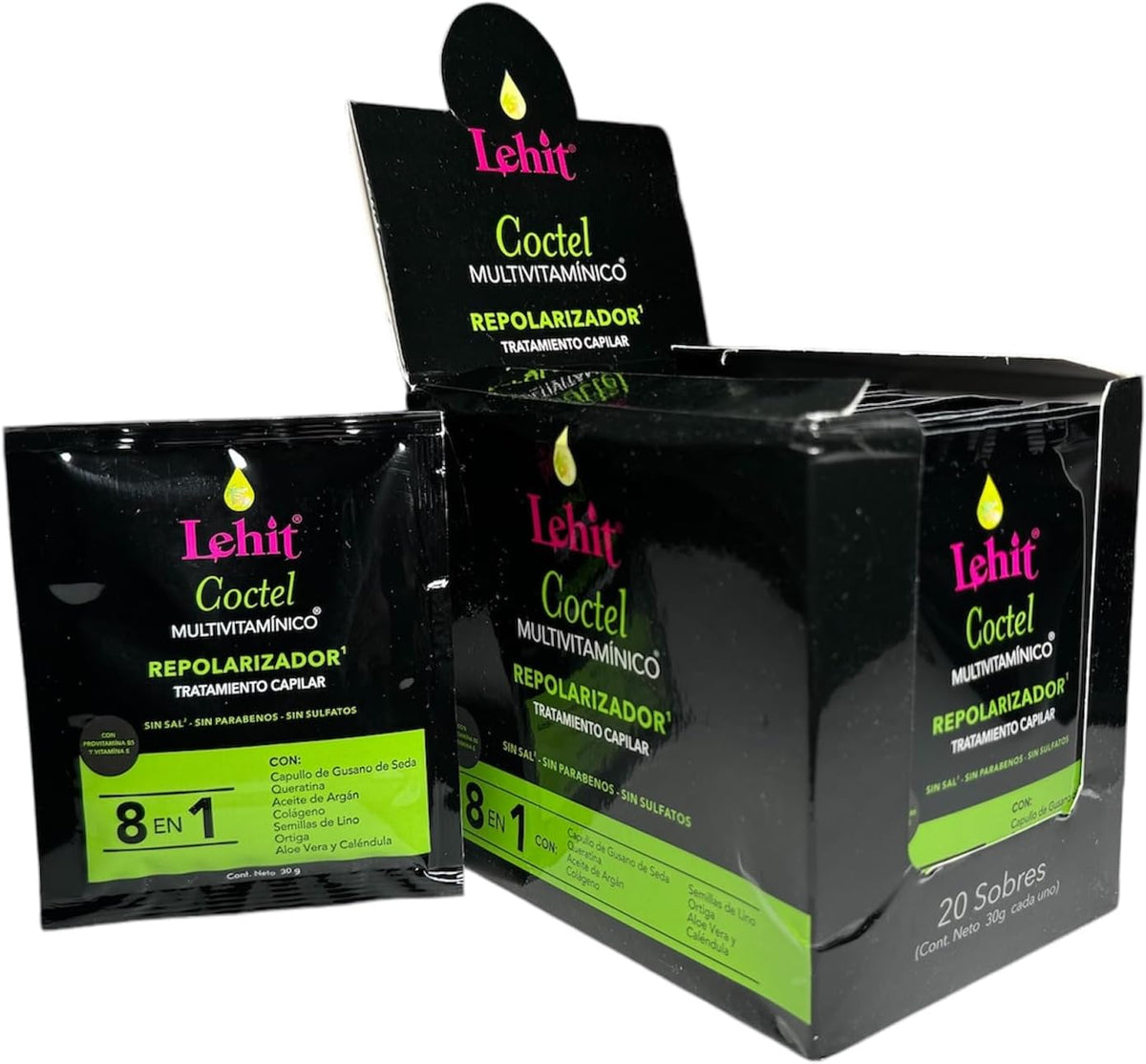 Lehit Coctel Multivitaminico Repolarizador 8 en 1 - 20 Sachets (30g Each) - görsel 1