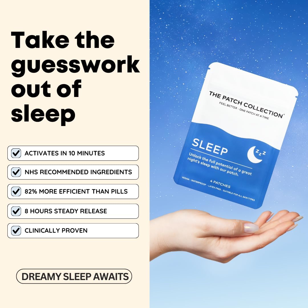 The Patch Collection Deep Sleep Aid Patches – Melatonin, Valerian Root, Passion Flower & Magnesium (15 Patches) - görsel 5