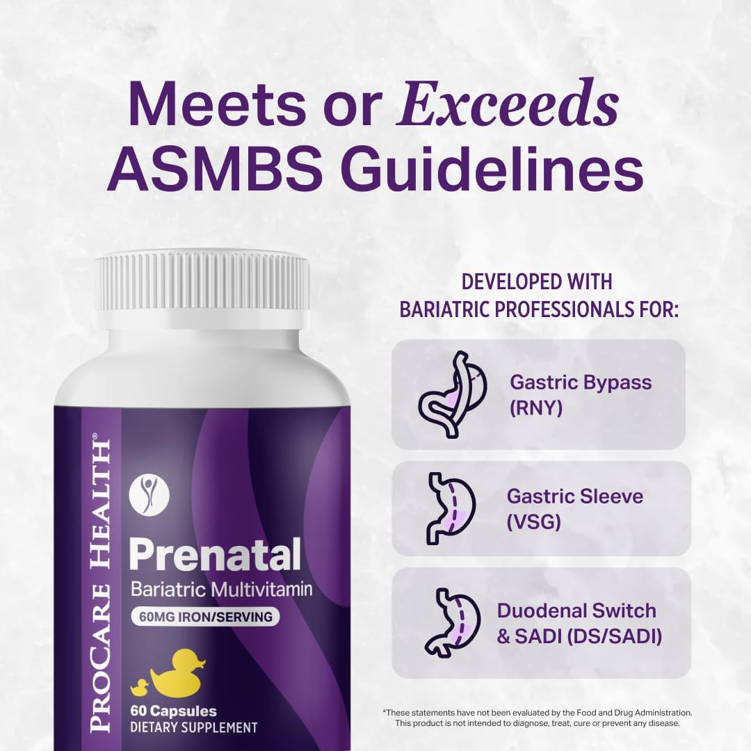 ProCare Health Prenatal Bariatric Multivitamin with Iron, 60 Capsules - görsel 9