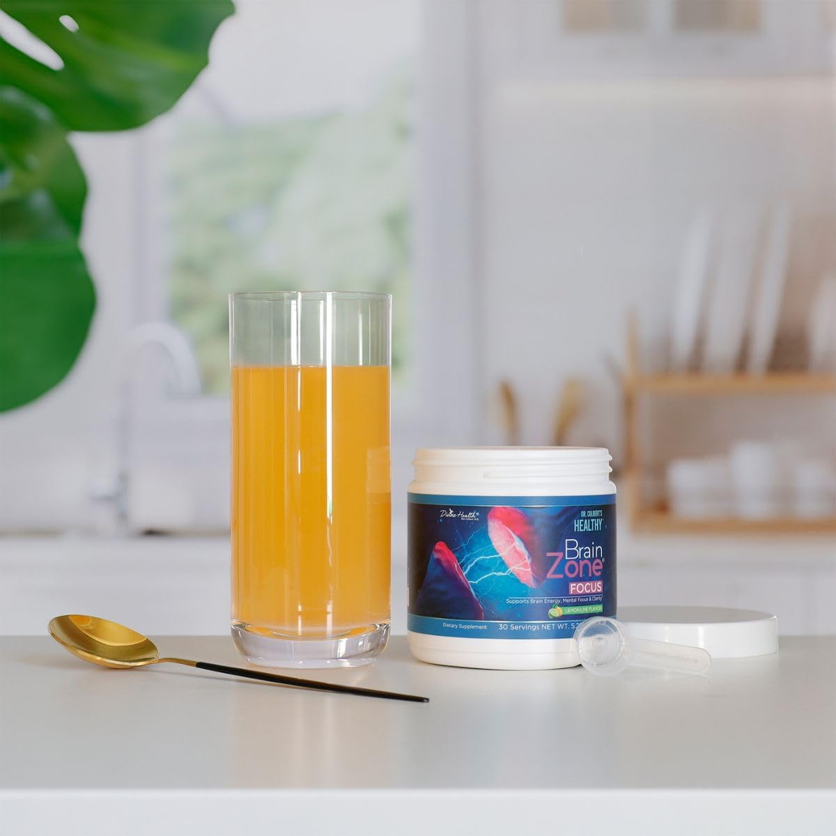 Dr. Colbert MD Brain Zone Focus Powder - Lemon-Lime - Divine Health - görsel 2