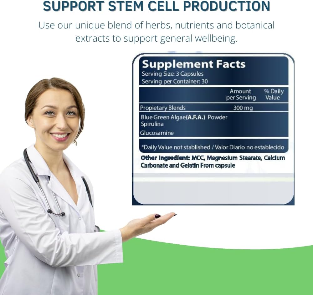 Bioxtron Life AFA Stem Cell Supplement - Joint, Muscle, Immune Support, Energy - 90 Capsules - görsel 4