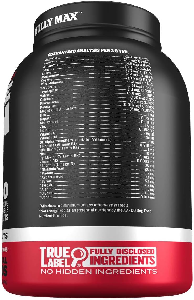Bully Max 2-in-1 Muscle Builder & Multivitamin for Dogs, 30 Chewable Tablets - görsel 7