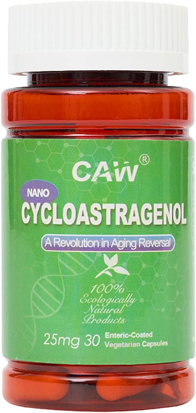 CAW Nano Cycloastragenol 25mg – Enhanced Absorption with Enteric-Coated Capsules (30 Capsules) - görsel 1