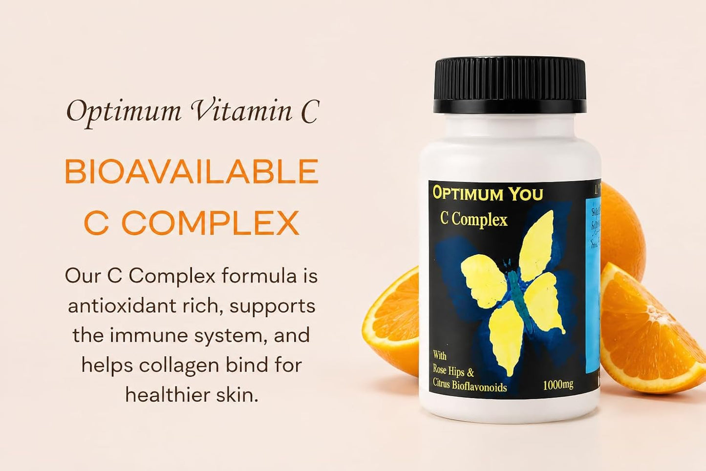 Optimum You Vitamin C Complex with Bioflavonoids, 1000 mg, 120 Tablets - görsel 3