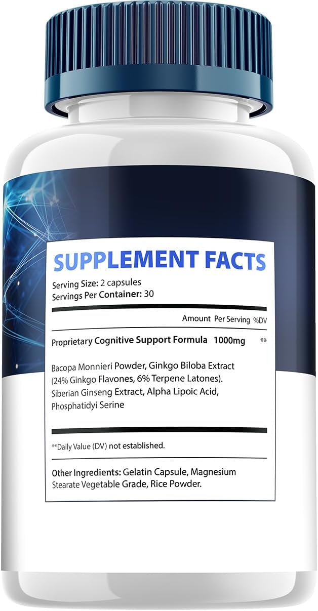 SciatiSoothe Brain Supplement – All-Natural Focus Capsules (5 Pack, 300 Capsules) - görsel 6