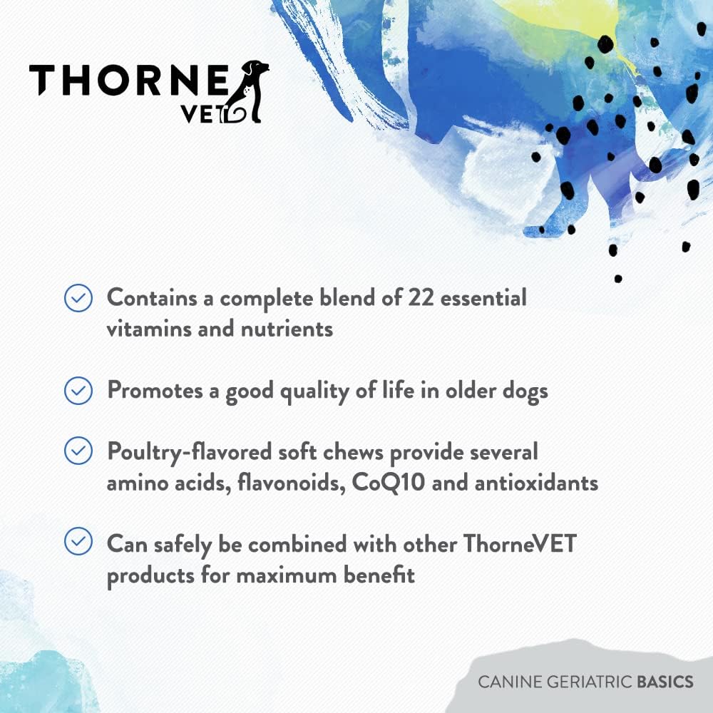 ThorneVET Canine Geriatric Basics – Senior Dog Multivitamin/Mineral Formula, 90 Soft Chews - görsel 4