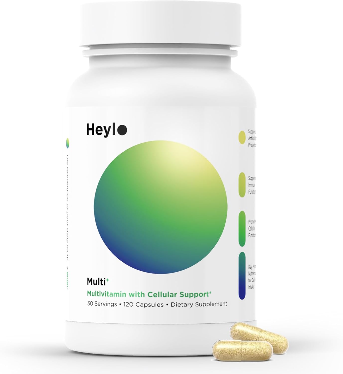Heylo Multi+ Advanced Multivitamin Supplement – 120 Capsules - görsel 1
