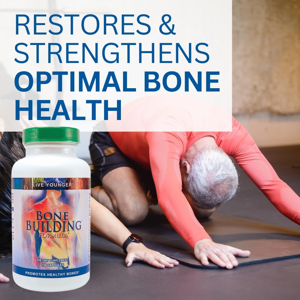 Youngevity Bone Building Formula - Calcium, Magnesium, D3, Biotin, Glucosamine HCl, Trace Minerals, Boron, Horsetail, Rosehips (150 Capsules) - görsel 5