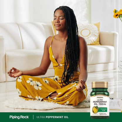 Piping Rock Peppermint Oil Soft gel capsule Capsules - 100mg, 120 Count