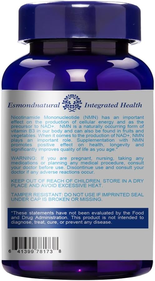 Esmond Natural NMN Plus – 300mg NMN + 30mg Trans-Resveratrol, 300 Tablets (5 Pack) - görsel 2