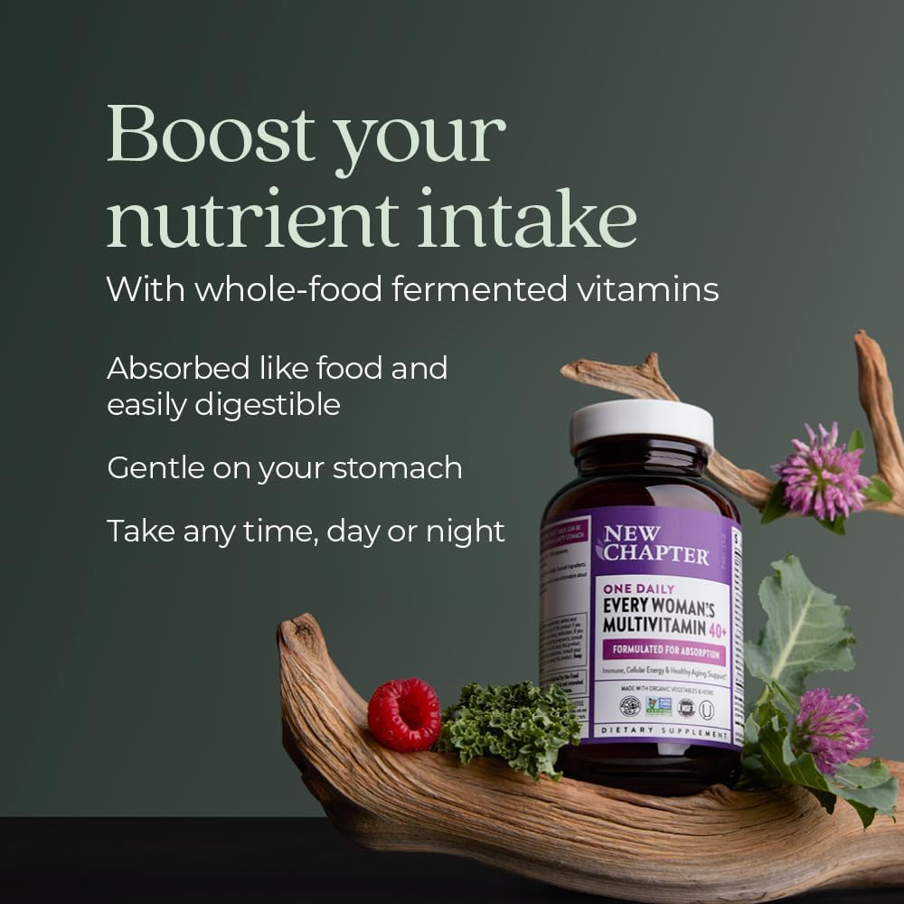 New Chapter Every Woman’s One Daily 40+ - Multivitamin for Women - Formulated to Support Immune, Bone, Hormone & Cellular Energy Health* - Non-GMO, Gluten-Free, Dairy-Free, Vegetarian & Kosher - 72 Tablets - görsel 4