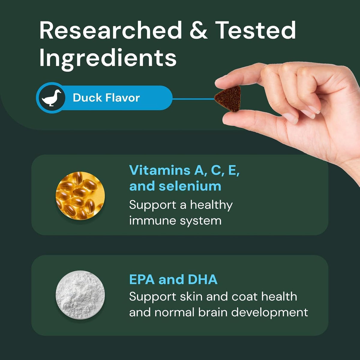 VetriScience Veterinary Strength 27+ Active Health Chews - Dog Multivitamin, Duck Flavour, 60 Chews - görsel 5