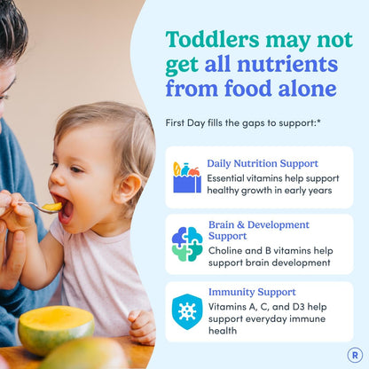 Toddler Multivitamin Gummies for Ages 2 & 3 – 60 Count