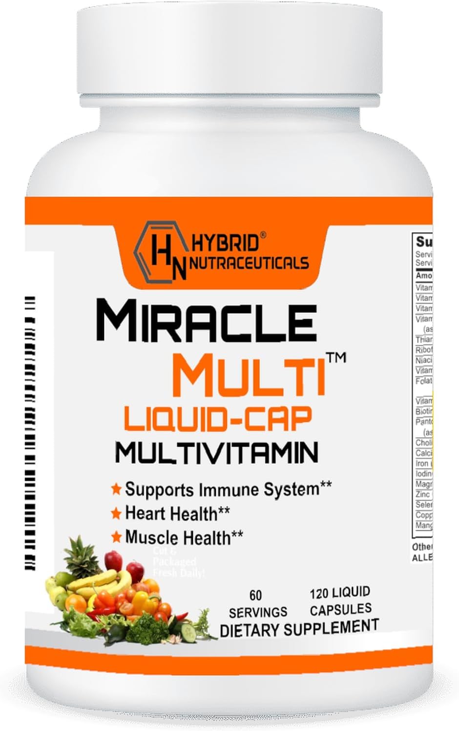 Multi Liquid Multivitamin Softgels - Complete Whole Food Blend with CoQ10, B12 & Superfood Enzymes, 120 Softgels - görsel 1