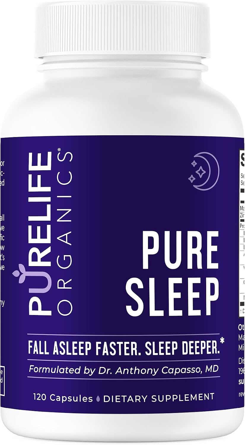 Pure Sleep Supplement - Doctor Formulated - 120 Vegan Capsules - görsel 1