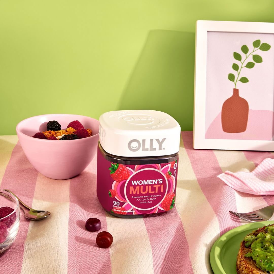 OLLY Women's Multivitamin Gummy – Berry Flavour – 90 Gummies - görsel 7