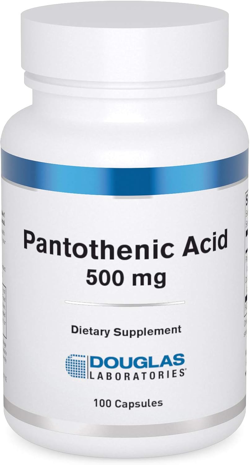 Douglas Laboratories Pantothenic Acid 500 mg | Vitamin B5 to Support Normal Energy Metabolism | 100 Capsules - görsel 1