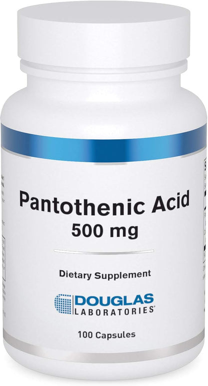 Douglas Laboratories Pantothenic Acid 500 mg | Vitamin B5 to Support Normal Energy Metabolism | 100 Capsules
