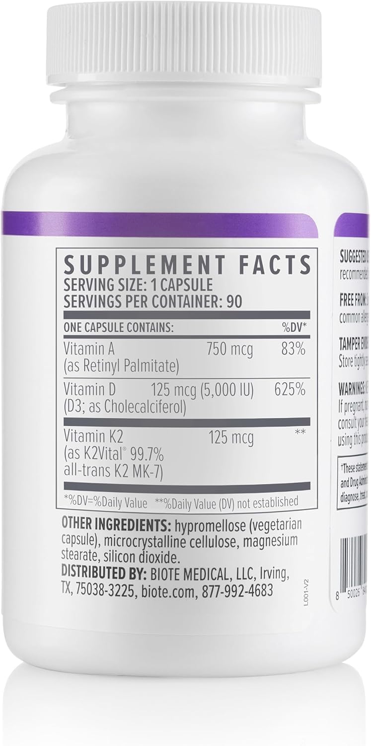 Biote Nutraceuticals - ADK 5 - Immunity and Cardiovascular (90 Capsules) - görsel 5