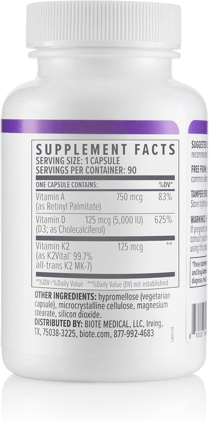 Biote Nutraceuticals - ADK 5 - Immunity and Cardiovascular (90 Capsules)