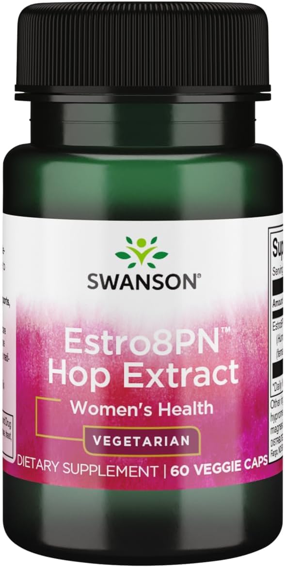 Swanson Estro8Pn Hops Extract 10 mg, 60 Veg Capsules - görsel 1