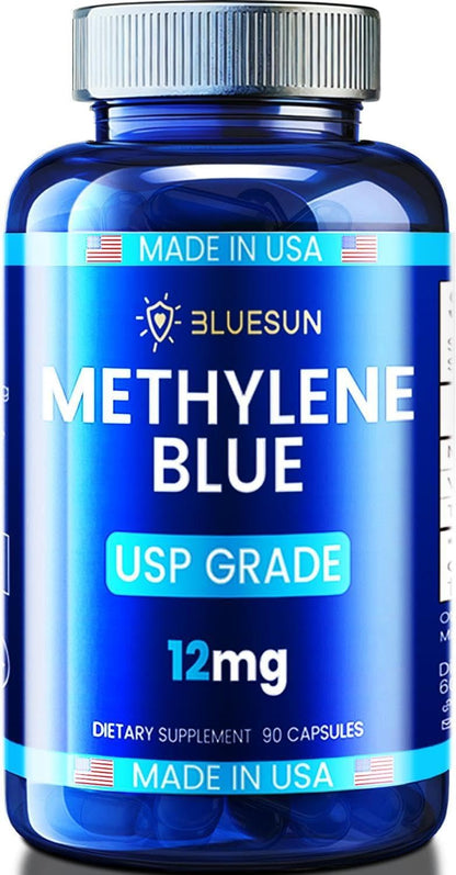 Bluesun Methylene Blue Drops 1% – USP Pharmaceutical Grade – 60ml (10mg/mL)
