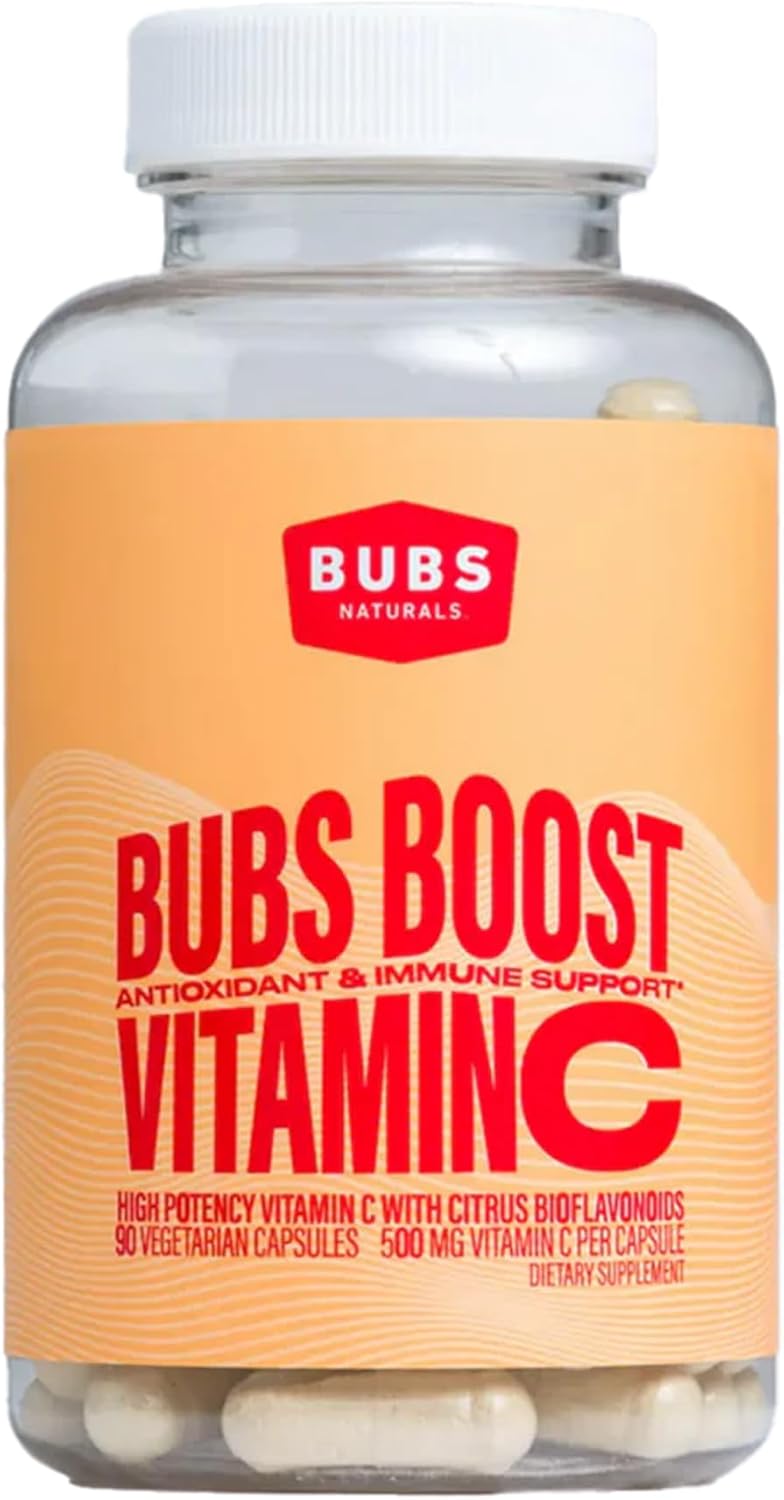 BUBS Naturals BUBS Boost Vitamin C with Bioflavonoids - 90 Capsules - görsel 1