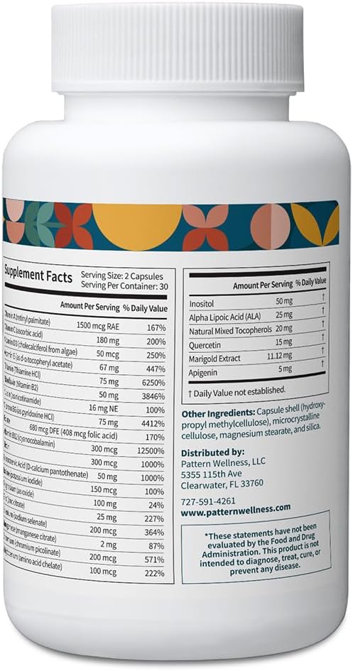 Pattern Wellness Multivitamin for Men & Women - 60 Vegan Capsules - görsel 3