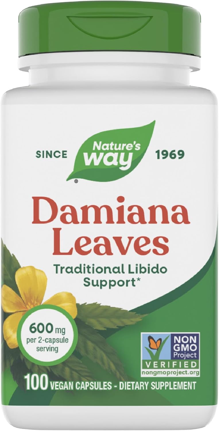 Nature's Way Damiana Leaves, 100 Capsules - görsel 1