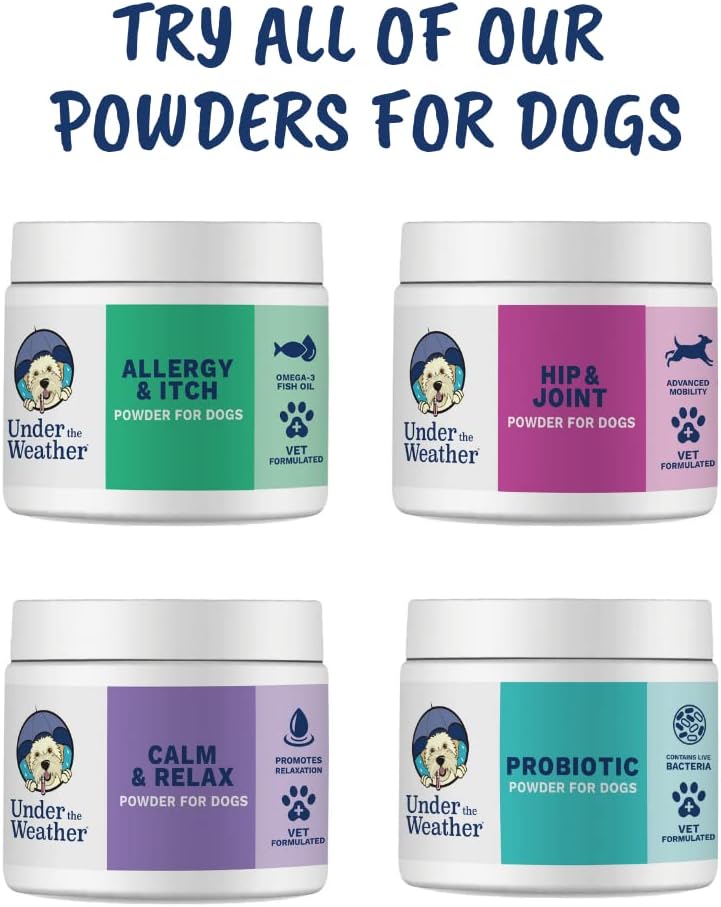 Under The Weather Pet Probiotic Powder for Dogs – Vet-Formulated Digestive Supplement with Beneficial Bacteria, 120 Servings - görsel 6