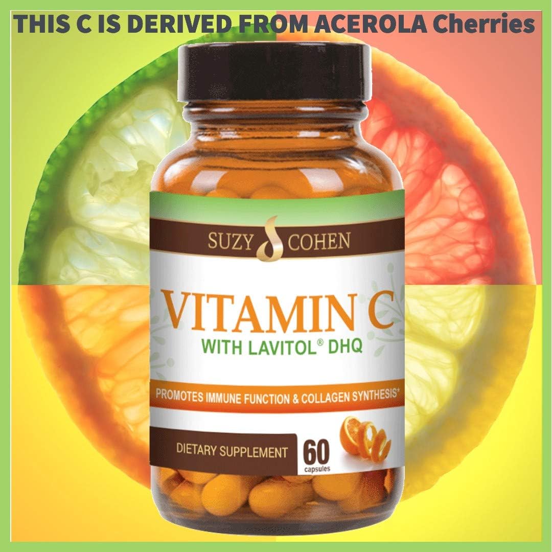 100% Natural Vitamin C from Acerola Cherry with Lavitol DHQ Dihydroquercetin Plus 250 mg Citrus Bioflavonoids - görsel 5