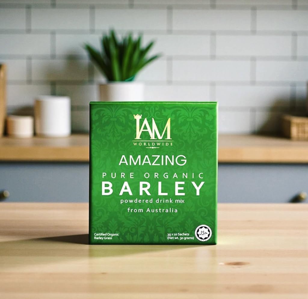 IAM Amazing Pure Barley Powdered Drink Mix from Australia (3 Boxes, 30 Sachets) - görsel 5