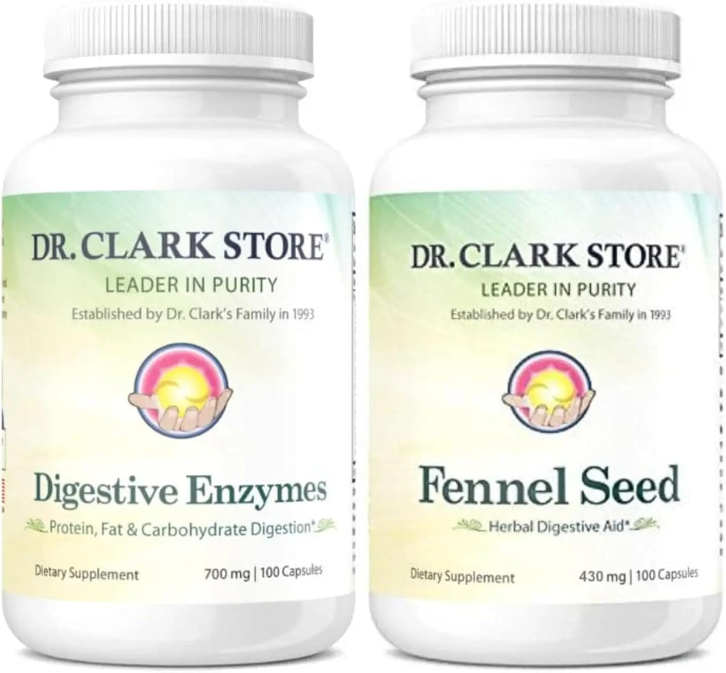 Dr Clark Store Flat Tummy Kit – 2 Digestive Support Formulae for Enhanced Digestion, Bowel Regularity & Gut Health - görsel 1