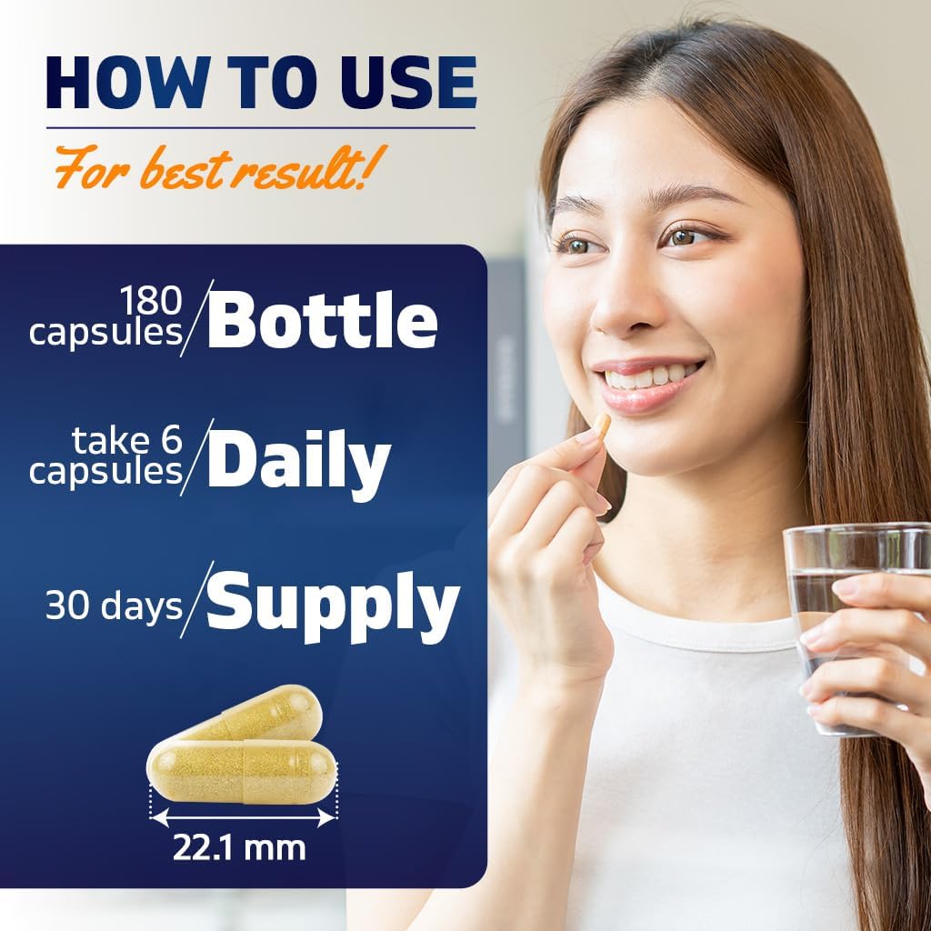 Vitamatic Bovine Colostrum 30% IgG Supplement 1500 mg per Serving – Gut Health, Hair Growth, Beauty, Muscle Recovery & Immune Support – 180 Vegetable Capsules - görsel 3