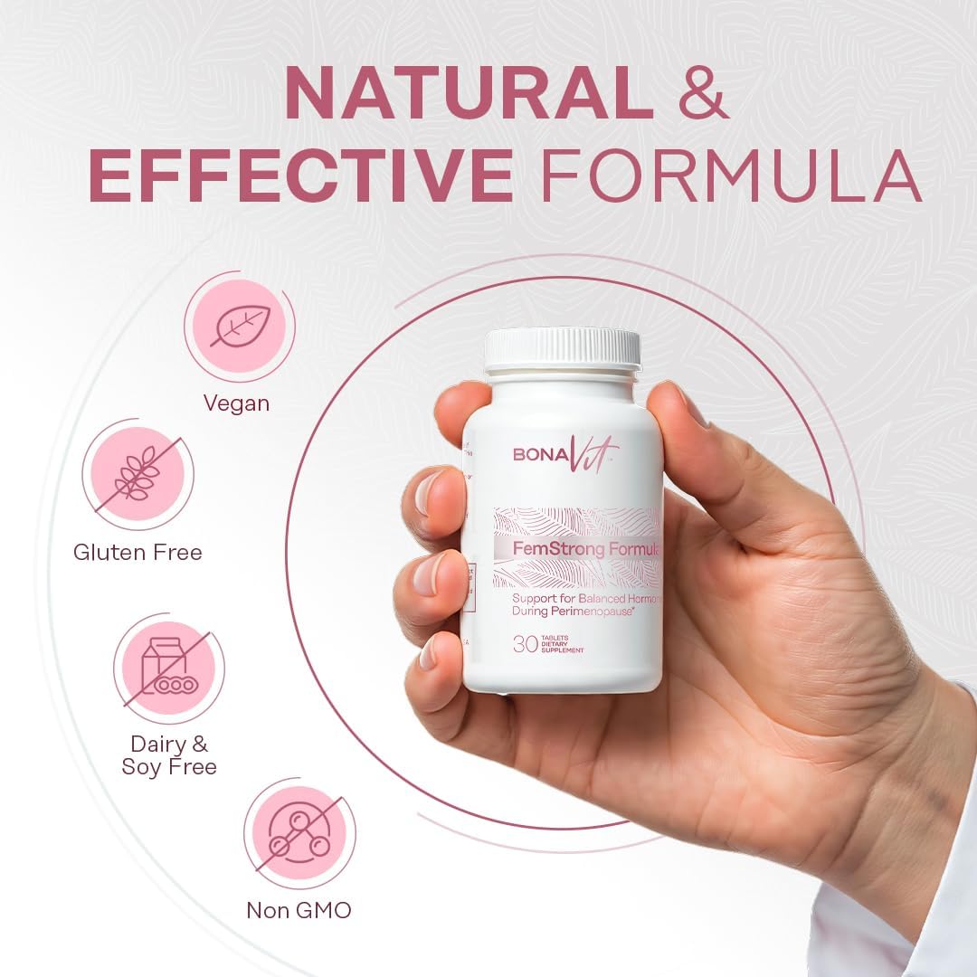 FemStrong - Natural Women’s Wellness Supplement - Hormonal Balance - 30 Vegan Tablets - görsel 4