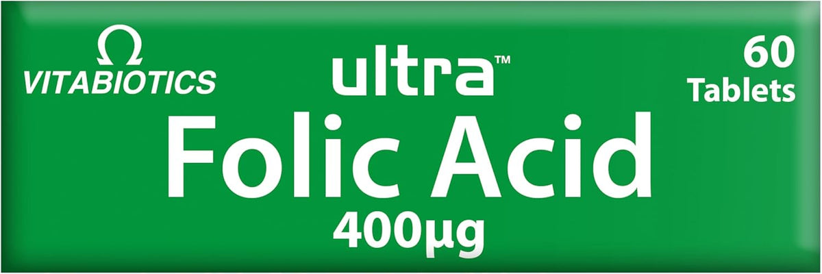 Vitabiotics Ultra Folic Acid 400mcg with Vitamin B12 – 60 Tablets - görsel 6