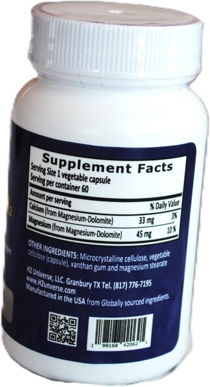 True Nano H2 Plus by H2 Universe | Molecular Hydrogen with Active Hydrogen Nanobubbles | 60 Capsules