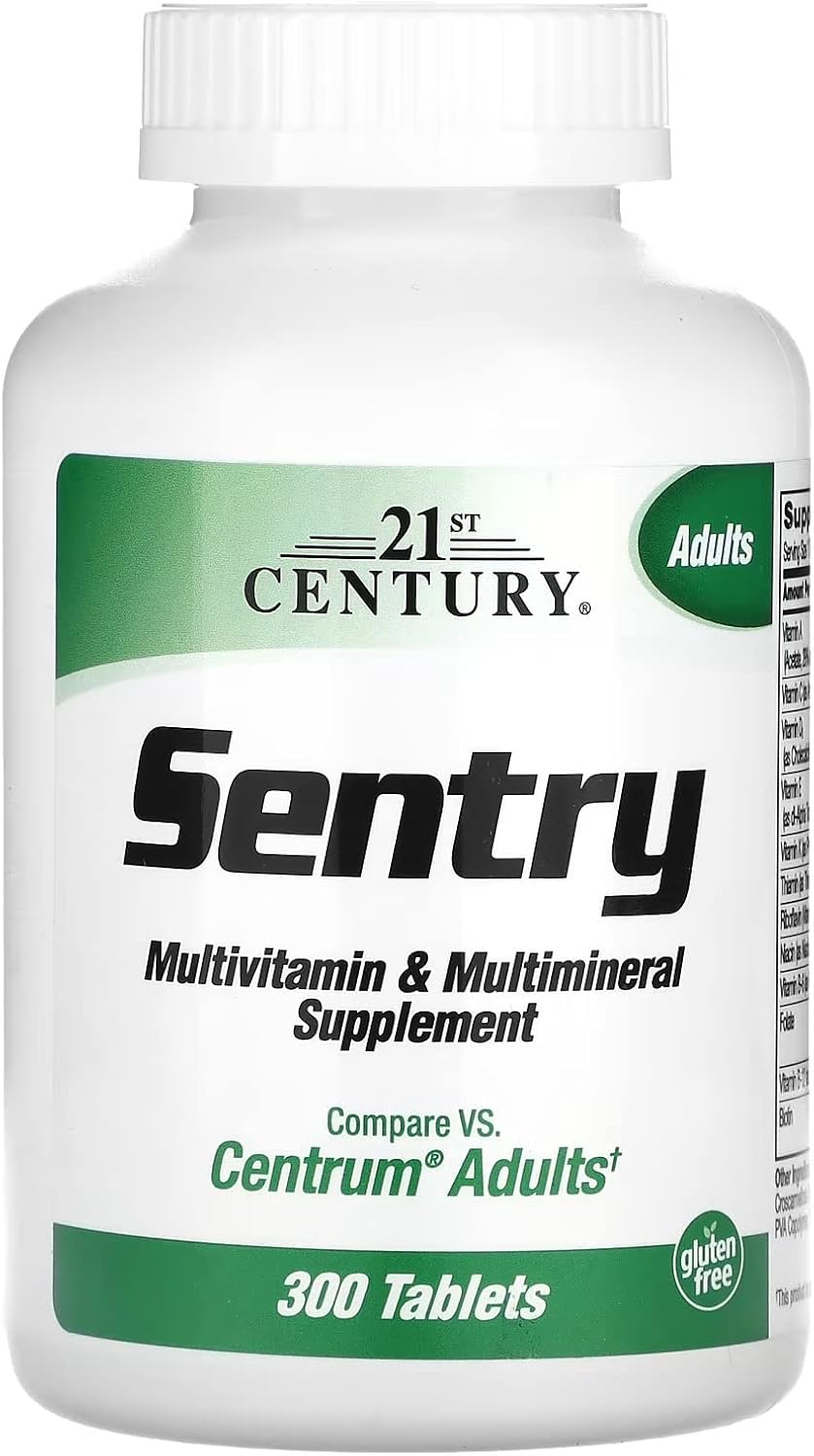 21st Century Sentry Multivitamin & Multimineral Supplement, 300 Tablets - görsel 1