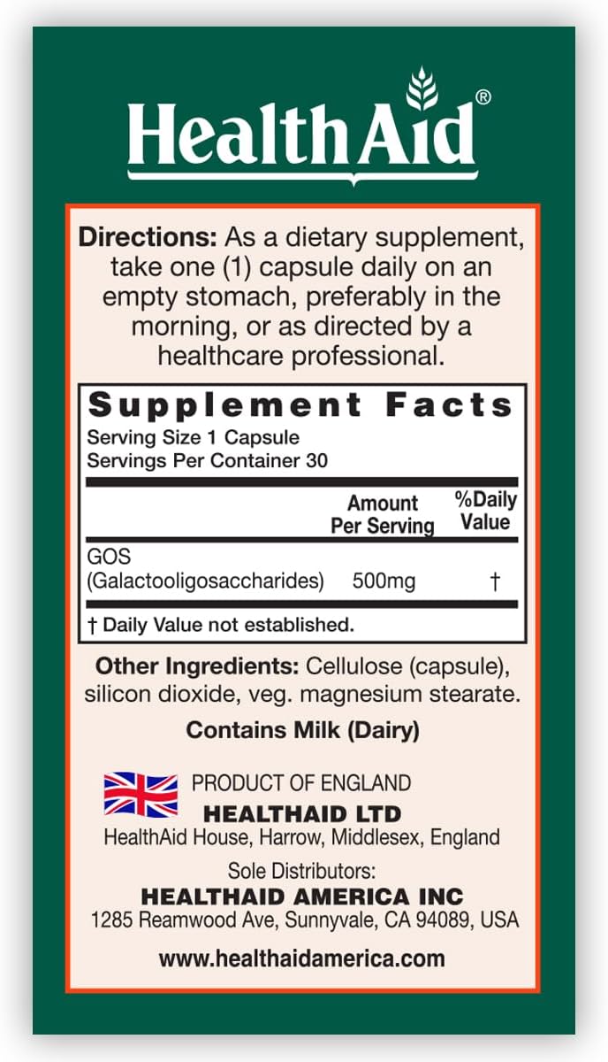 HealthAid GOSPrebio, Prebiotic Fibre, Once Daily, 30ct - görsel 3