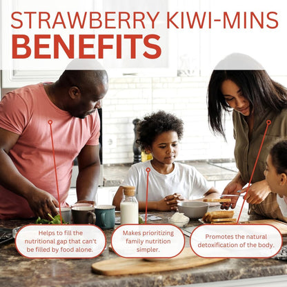 Youngevity Strawberry Kiwi-Mins Plant – Normal energy metabolism – Several minerals support the release of energy – Image 6