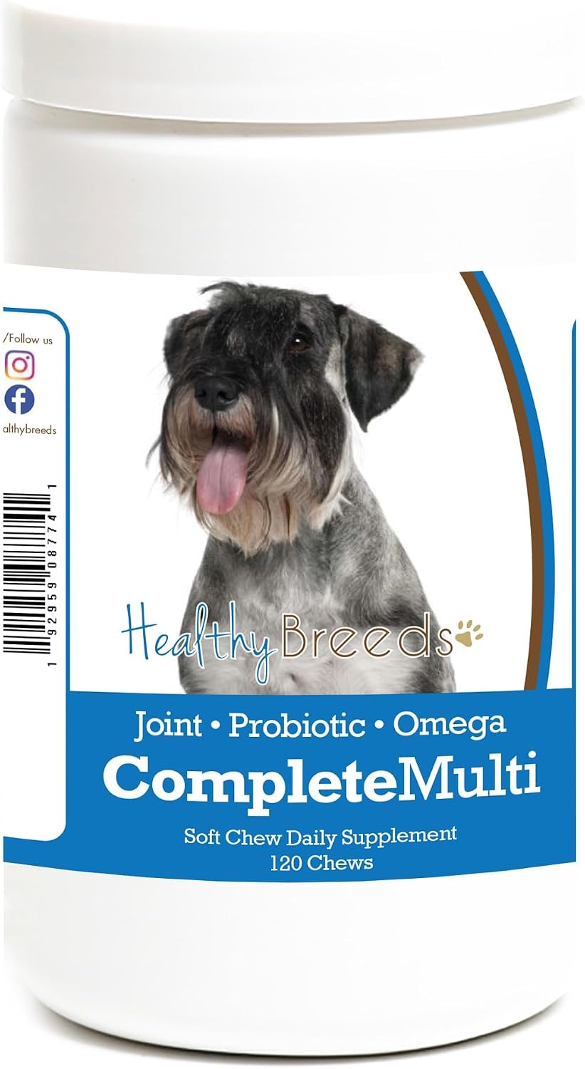 Healthy Breeds Standard Schnauzer All in One Multivitamin Soft Chew 120 Count - görsel 1